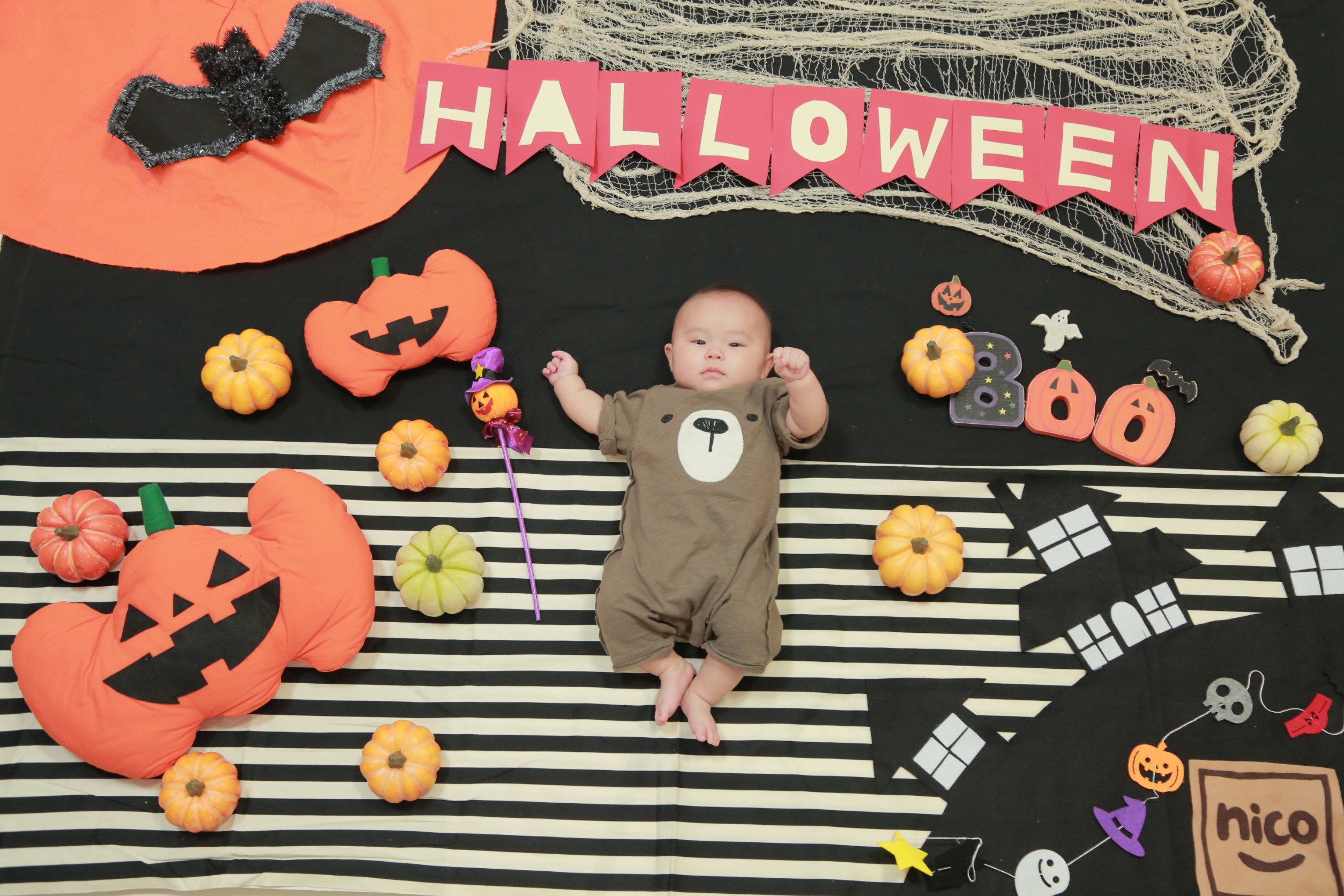 毎月の人気企画 ベビーアート 9月のテーマは ハロウィン お子様の成長記録に 笑顔創造写真館nicoショップブログ